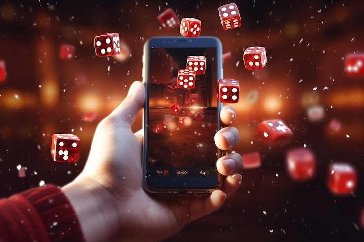 Pengguna gsc11 membaca panduan FAQ di smartphone saat bersantai di rumah